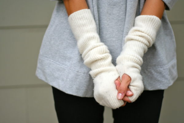 warm woolen mittens