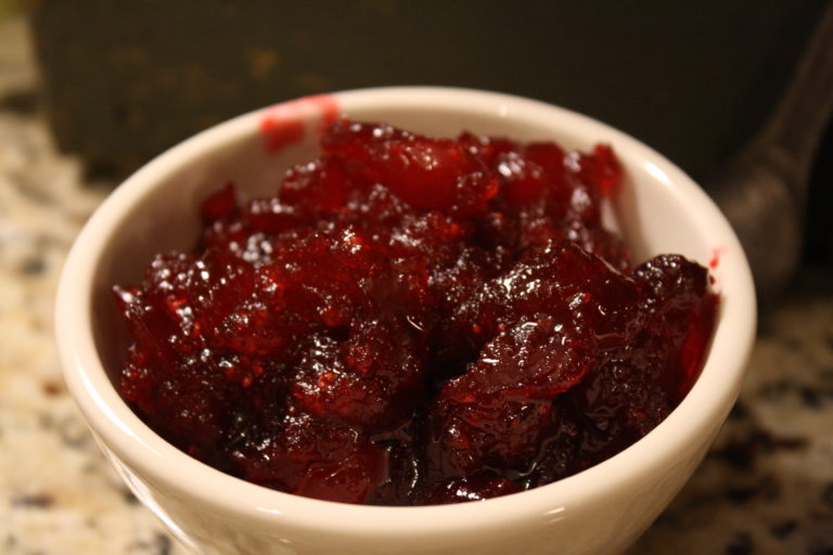 Bourbon Infused Cranberry Sauce