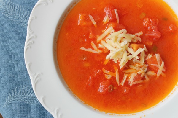 Fresh Tomato Soup with Dilled Havarti