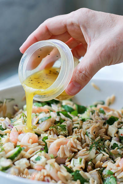Roasted Shrimp and Orzo Salad
