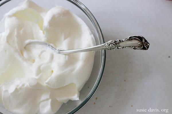 how to make whipped cream ~ pie o pie