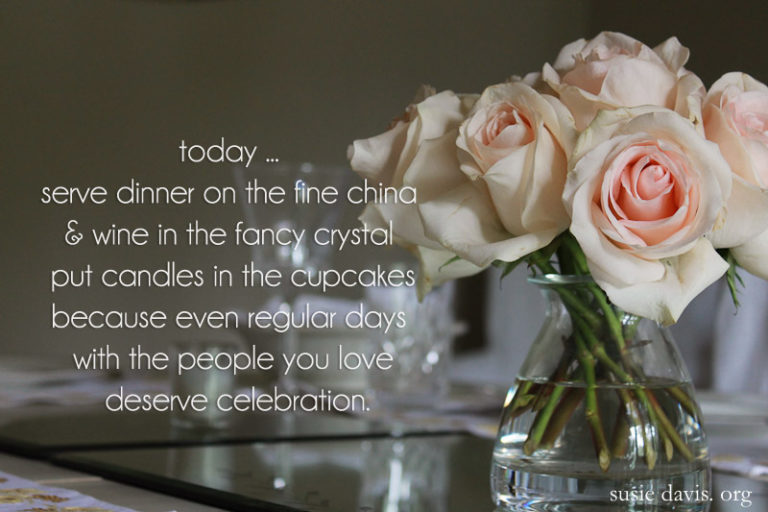 when to use the fine china …