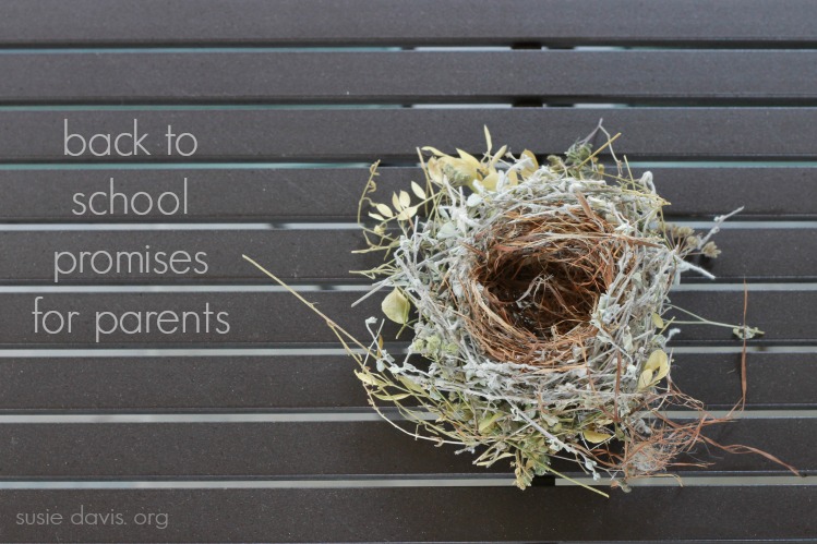 back to school promises for parents