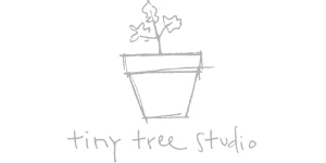 tiny tree studio button