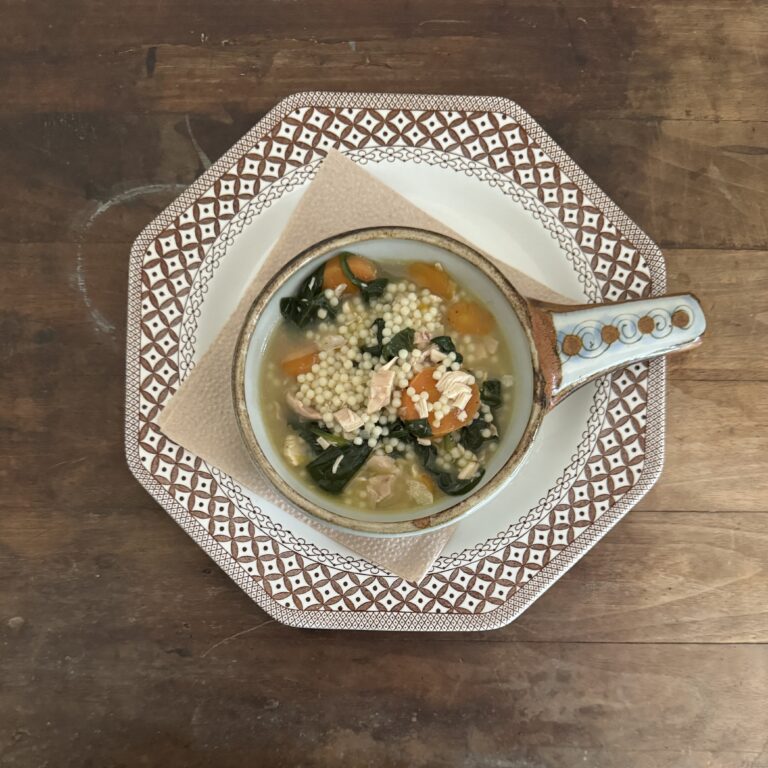 Quick Chicken & Spinach Soup