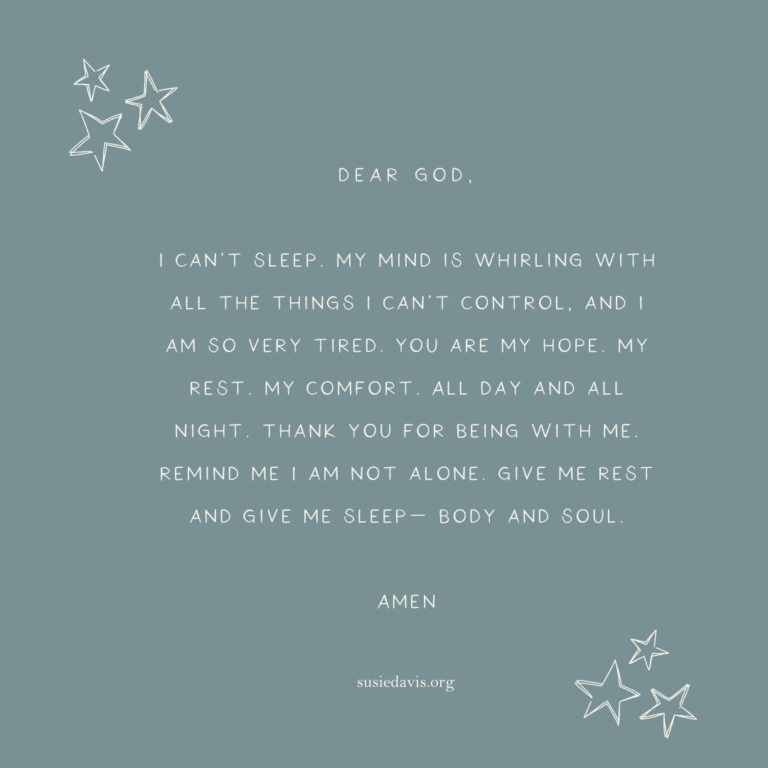 Prayer for Sleepless Nights