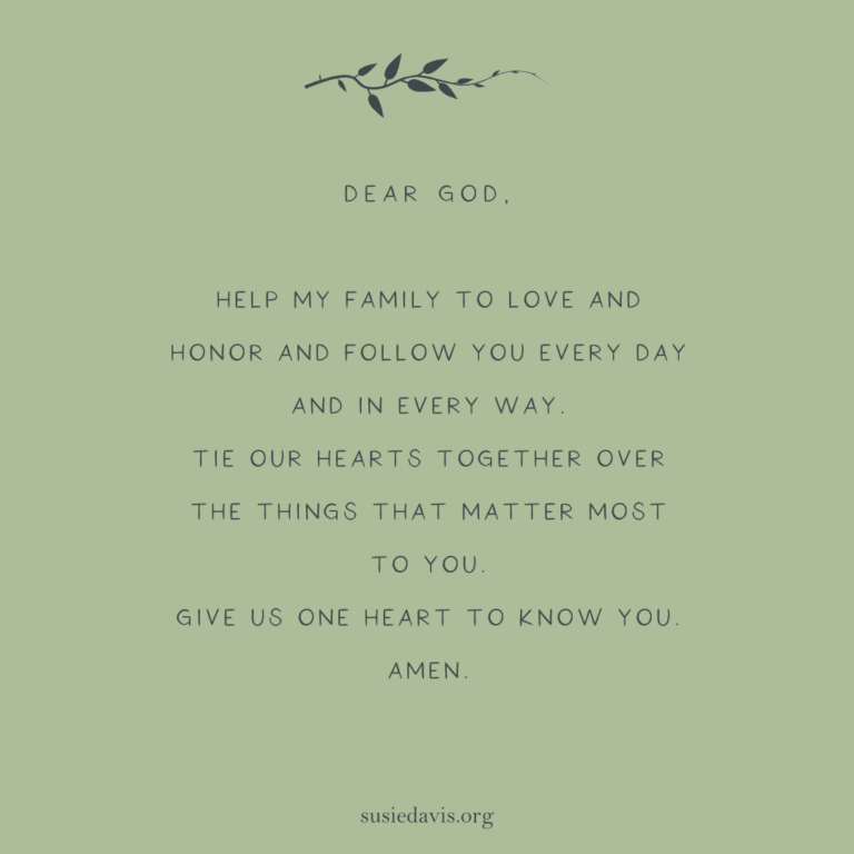 Prayer for the Heart of Family